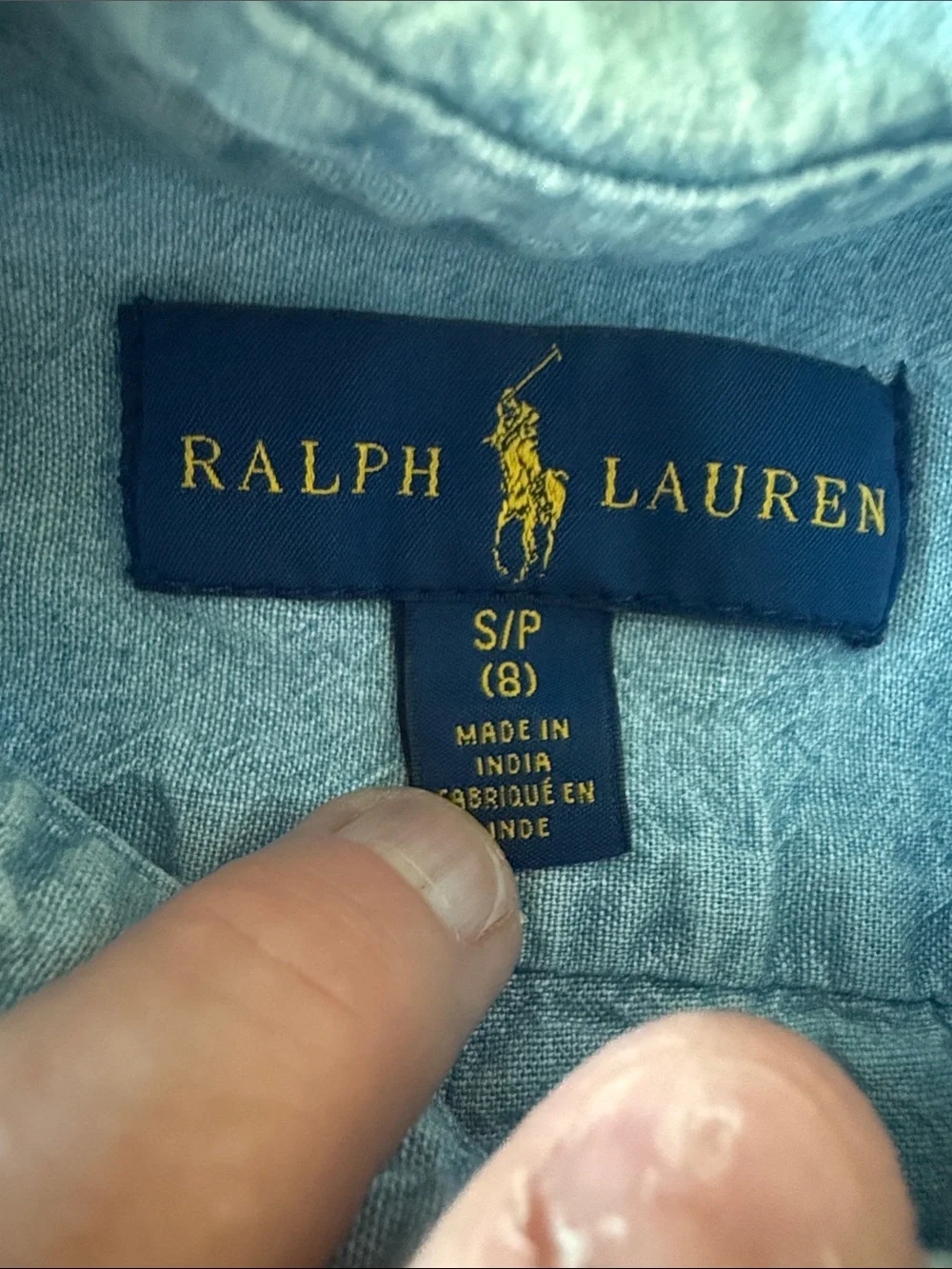 Ralph Lauren Light Blue Long-Sleeve Button-Down Shirt